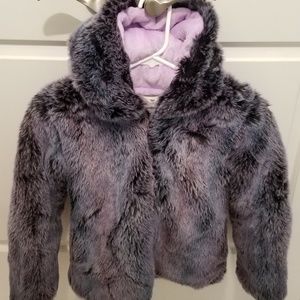 Girls furry coat